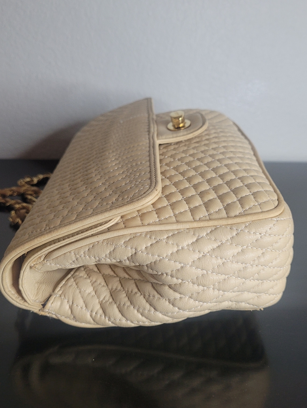 BALLY Bag Chain Shoulder Bag Leather Bag - Picture 9 of 15